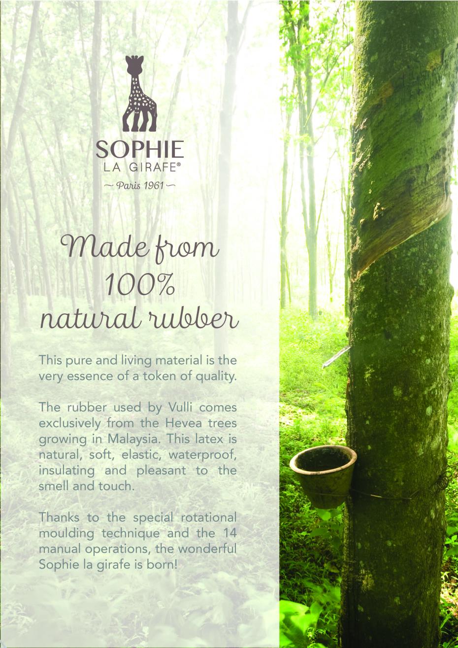 100% natural rubber